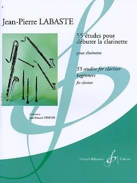 PARTITIONS LABASTE 55 etudes pour debuter la clarinette