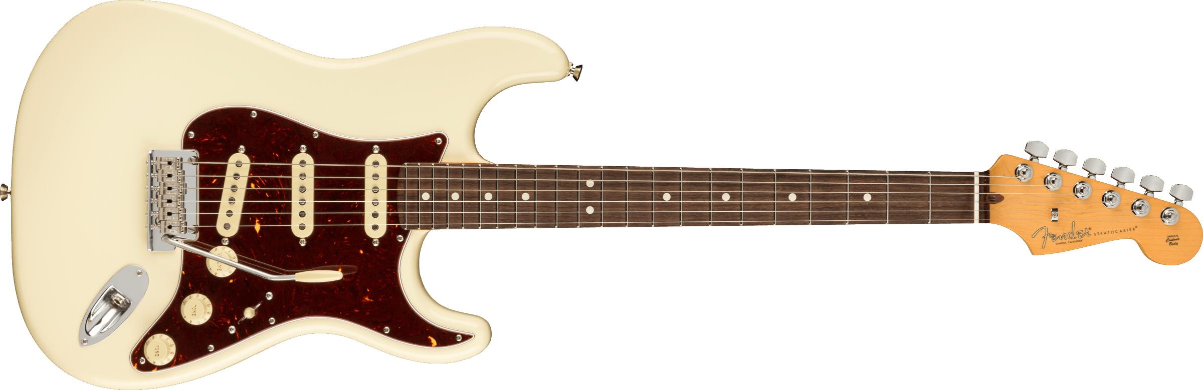 Fender Stratocaster American Professional II Stratocaster SSS Rosewood Fingerboard, olympic white