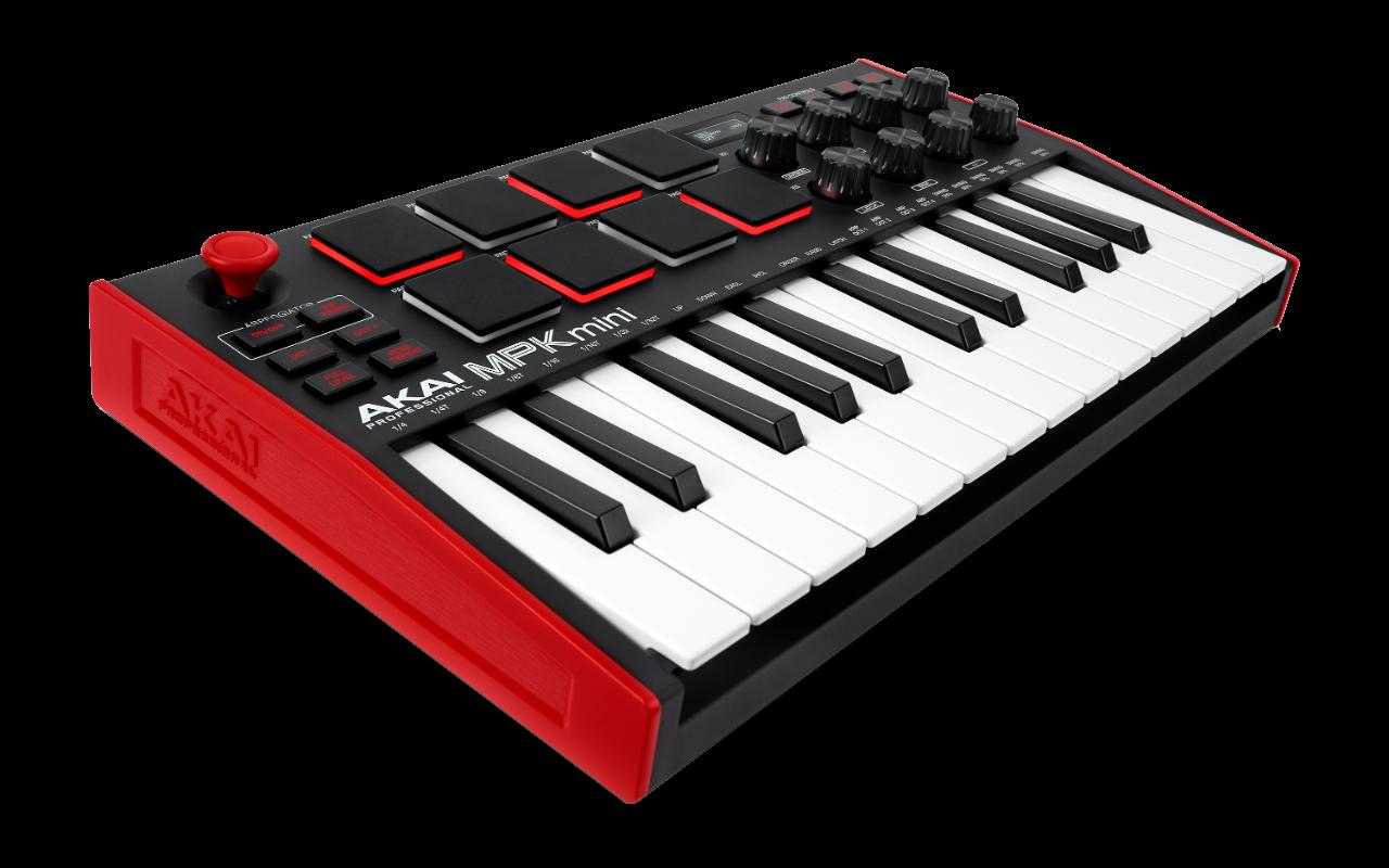 CLAVIER MAITRE AKAI PROFESSIONAL - MPK MINI MKIII Mini touches - USB 25 mini notes 8 pads écran OLED