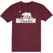 Fender® Burgundy Bear Unisex T-Shirt XXL