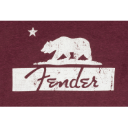 Fender® Burgundy Bear Unisex T-Shirt XXL