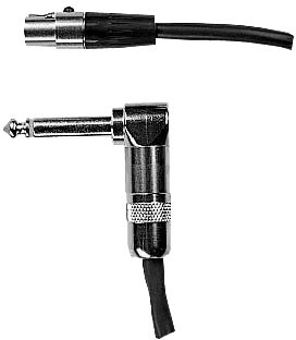 CABLE POUR EMETTEUR SHURE - JACK COUDE vers MINI XLR