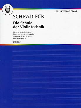 PARTITIONS SCHRADIECK SCHOOL OF VIOLON TECHNIQUE VOL 1