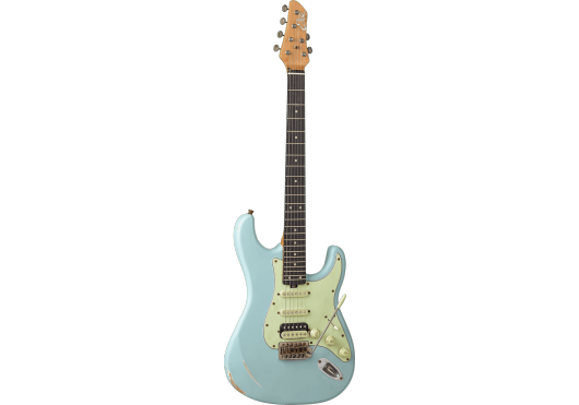 EKO - AIRE-RELIC-BLU Relic - Type Strat Aire Relic Daphne Blue