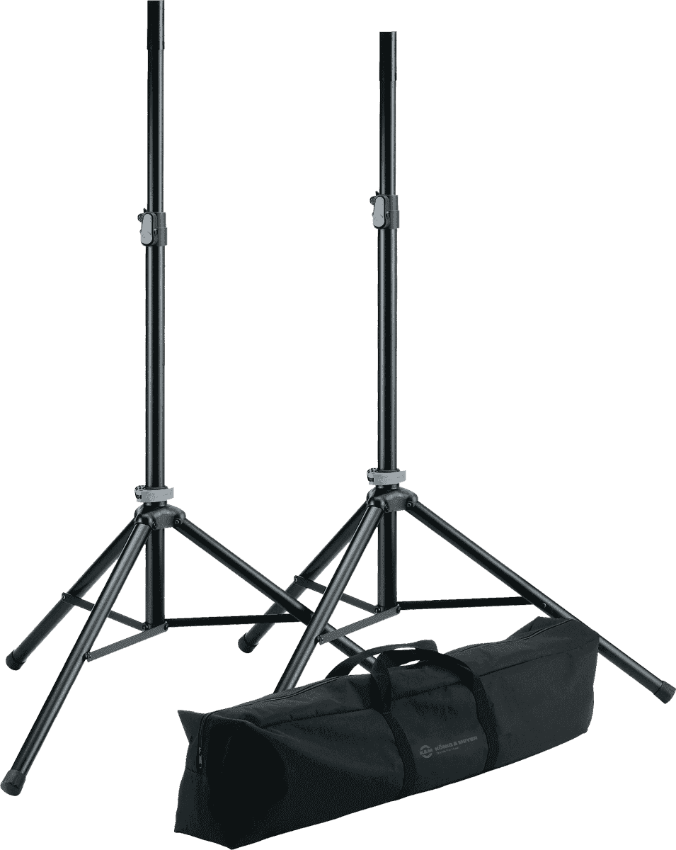 K&M - 21449 Package - 2x stands + housse. Système push