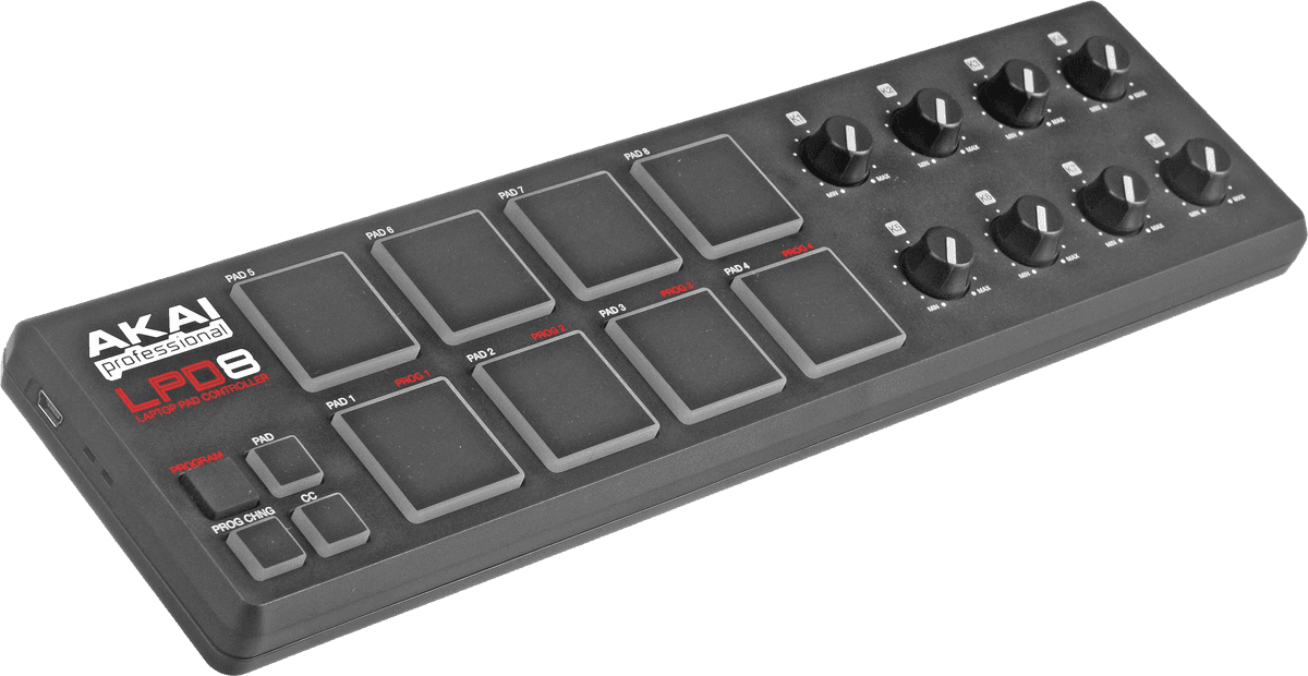 CONTROLEUR AKAI LPD8 USB PAD