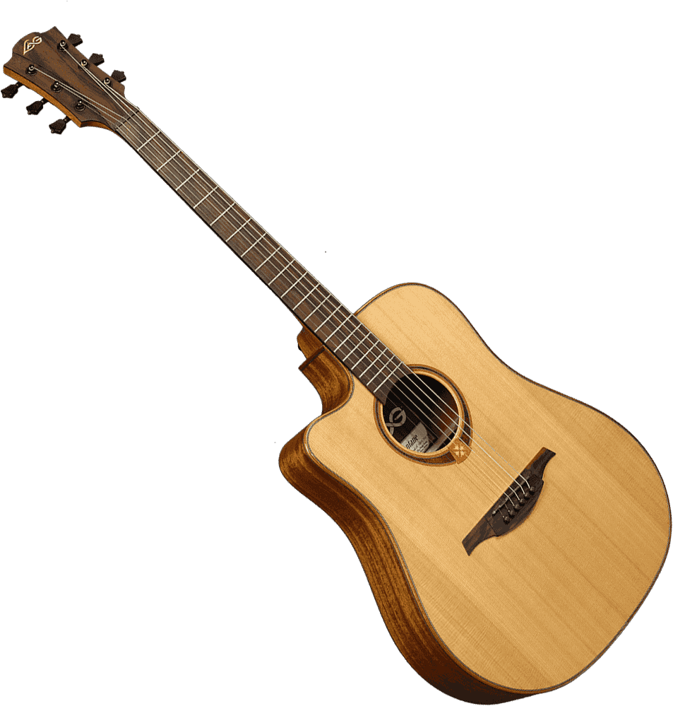 Guitare Lâg TL118DCE Lefty dreadnought cutaway electro