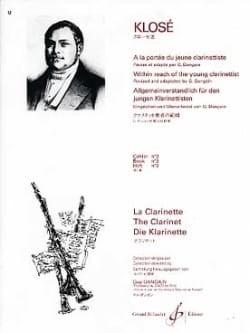 PARTITIONS KLOSE A LA PORTEE DU JEUNE CLARINETTISTE VOL 3