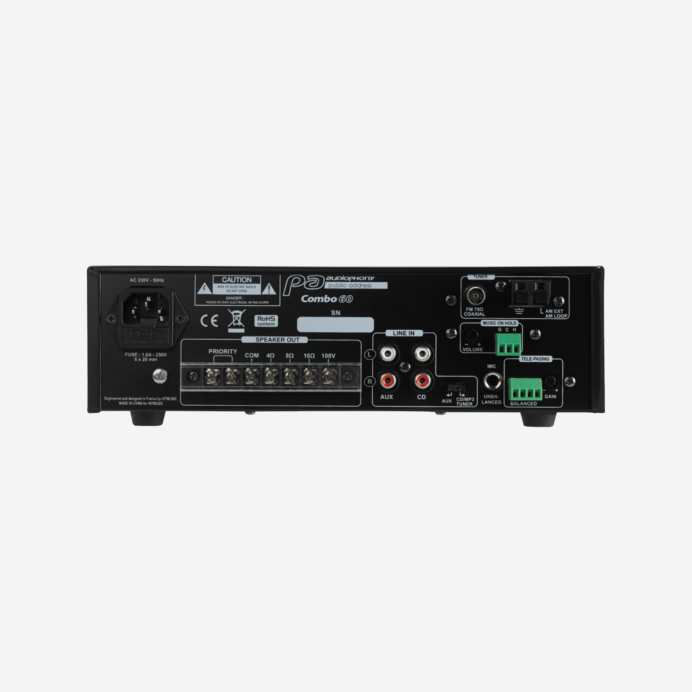 Ampli COMBO60 100V - AUDIOPHONY