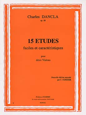 Dancla - 15 Études faciles op. 68 - Partitions 2 Violons