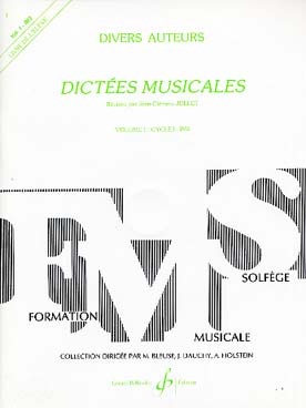 Dictées musicales Vol. 1