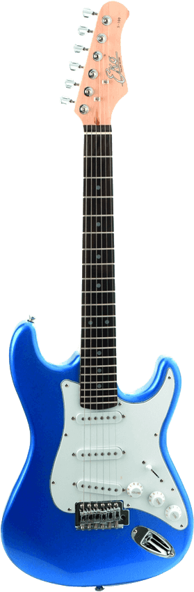 EKO - S100-BLU Guitare électrique (format 3/4) - Type S - Format 3/4 Bleue