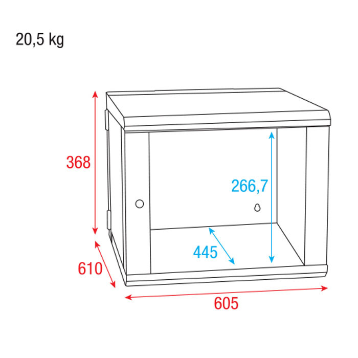 Showgear RCA-WMF-6 6U Rack 19