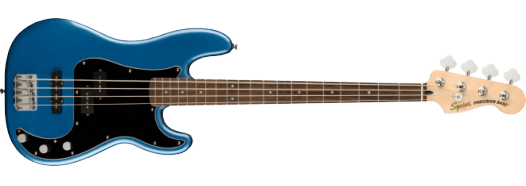 Squier Affinity Series™ Precision Bass® PJ, Laurel Fingerboard, Black Pickguard, Lake Placid Blue