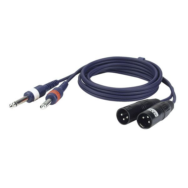 CABLE DAP AUDIO 2 Jack mono L/R  2 XLR/M 3 p