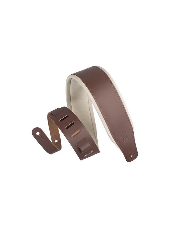 Levy\'s Courroie cuir 6,4 cm, rembourrée, avec rebord de confort - Brown