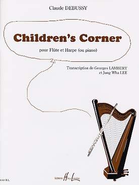 PARTITIONS DEBUSSY childrens corner  flute harpe piano