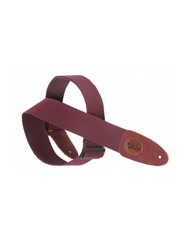 Sangle LEVY\'S 5 cm, coton, avec logo Levy\'s en cuir - Burgundy