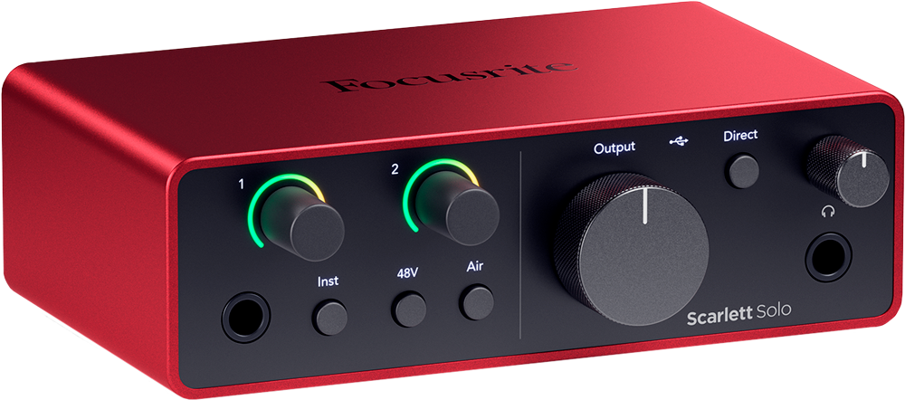 Interface audio FOCUSRITE - SCARLETT4-SOLO Scarlett G4 - Scarlett Solo 4th Gen - 2 in / 2 out - USB-C