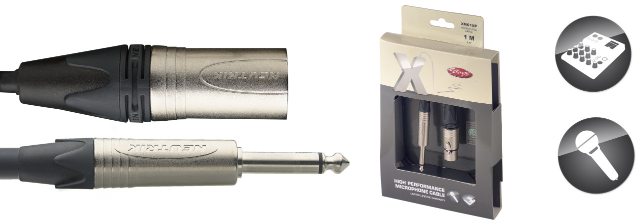 CABLE STAGG XLR FEMELLE/JACK STEREO 1M
