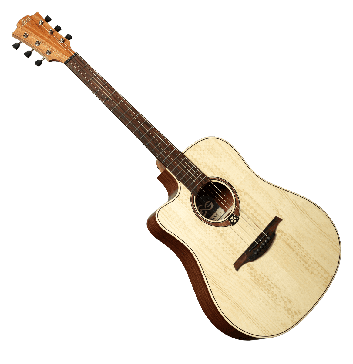 Lâg - TL70DCE-NAT Dreadnought Gaucher Cutaway Electro Natural