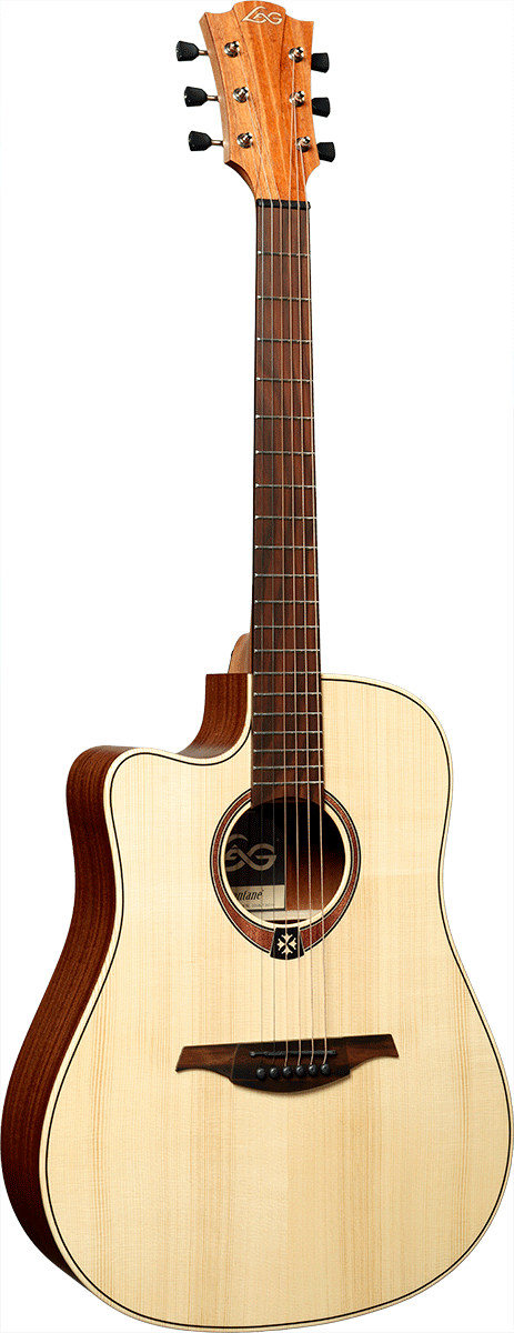 Lâg - TL70DCE-NAT Dreadnought Gaucher Cutaway Electro Natural
