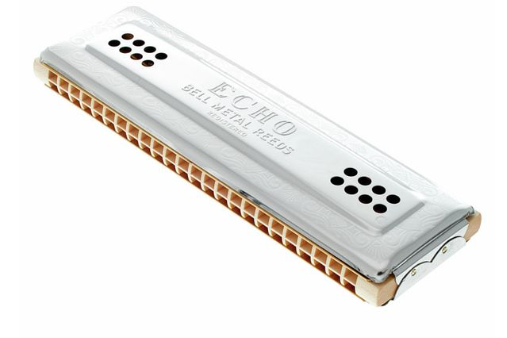 Harmonica diatonique Hohner Echo Harp 96 Double droit C - G / Do - Sol