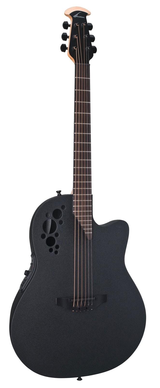 Ovation Elite TX Mid Cutaway Black Textured