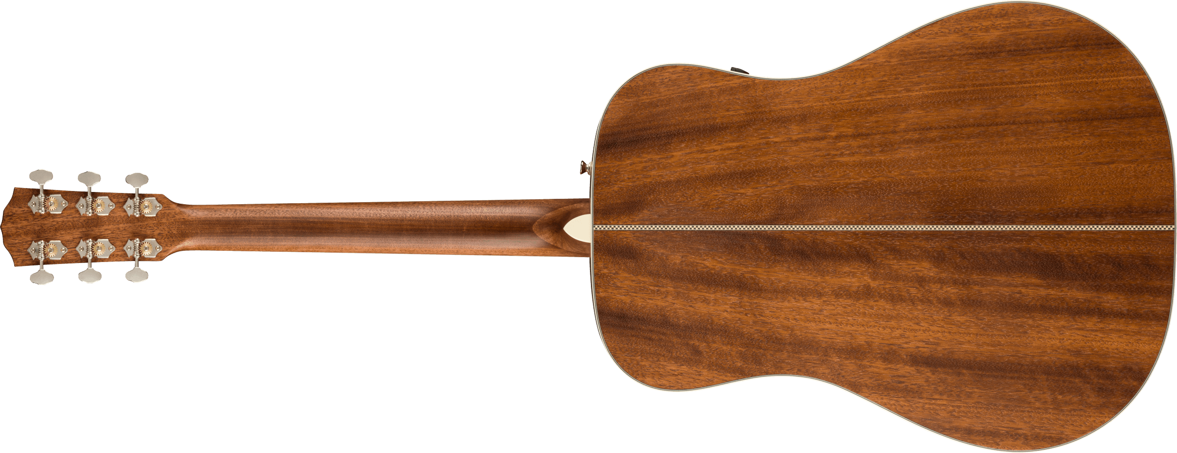 Fender folk FSR PM-1E Standard Dreadnought, Open Pore Mahogany, Ovangkol Fingerboard, Black Top avec étui
