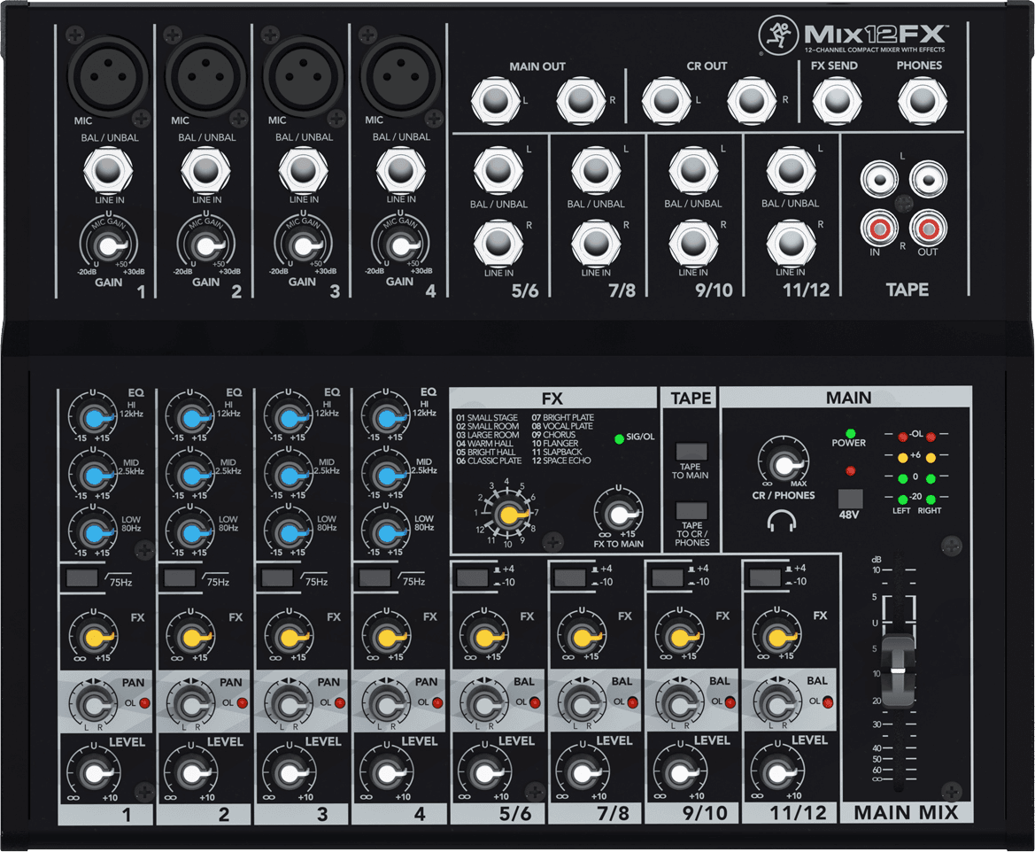 TABLE MIX 12 FX MACKIE