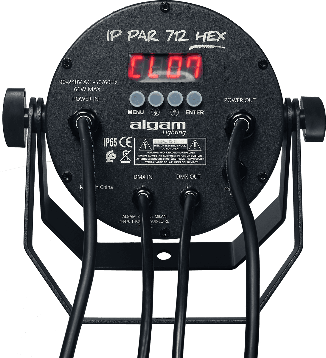 ALGAM LIGHTING - HEX - Projecteur à LED 7 x 12W RGBWAU IP65