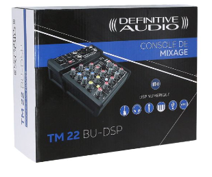 Table de mixage Definitive Audio TM 22 BU-DSP - 5 canaux USB BT