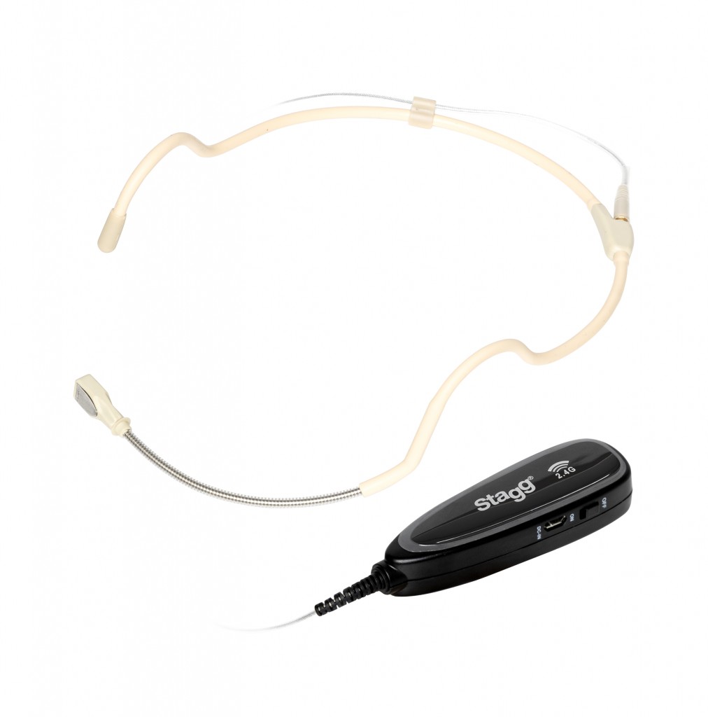 Micro-casque STAGG SUW 12H-IP sans fil résistant à l\'eau (avec émetteur et récepteur)
