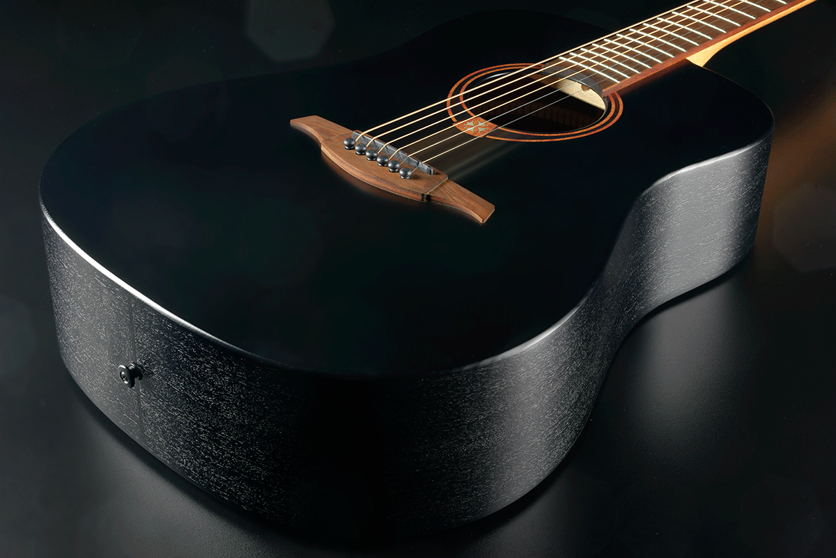 LAG T70D Dreadnought Black Satin