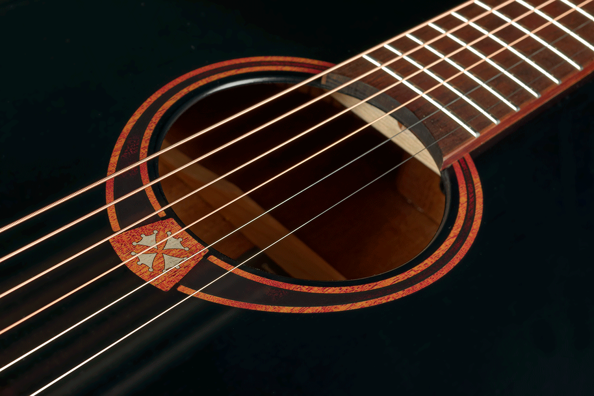 LAG T70D Dreadnought Black Satin