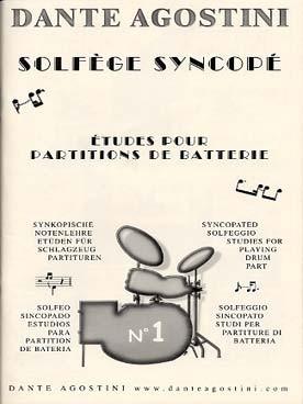 PARTITIONS AGOSTINI SOLFEGE SYNCOPE VOL 1