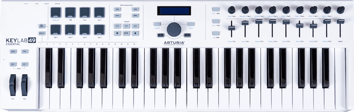CLAVIER MAITRE ARTURIA KEYLAB 49 ESSENTIAL + analog lab