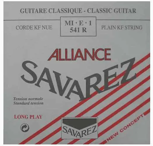 Corde Savarez Alliance Rouge 541R unité (E / Mi aigu)