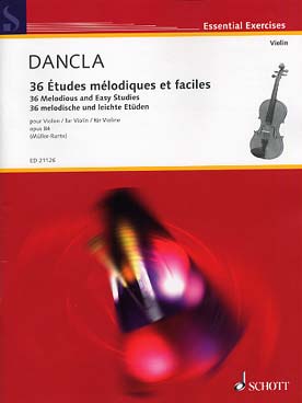 Dancla - 36 Études mélodiques op. 84 - éd. Schott - Violon méthodes