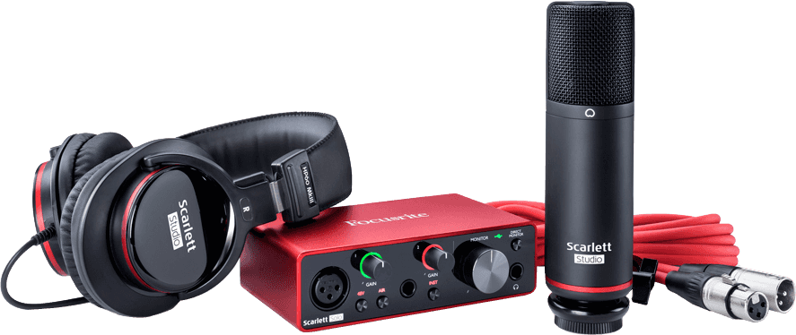 Pack INTERFACE FOCUSRITE Scarlett G3 - 2 in/2 out USB-C - micro, casque & accessoires