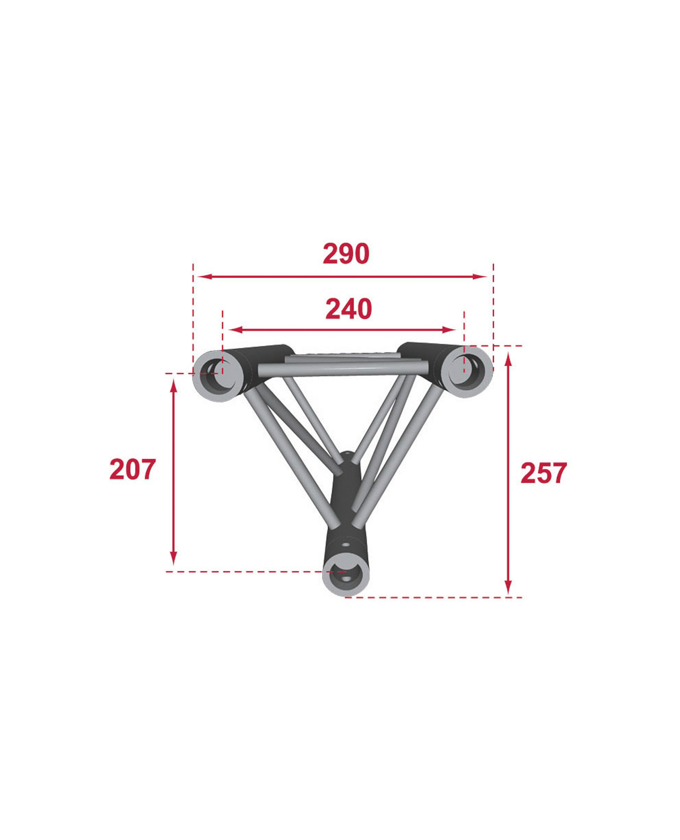 Structure Contest PT29-300 Poutre aluminium triangulaire 300cm