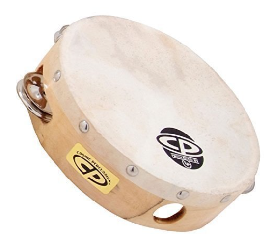 LATIN PERCUSSION TAMBOURINS CP BOIS 8 avec peau