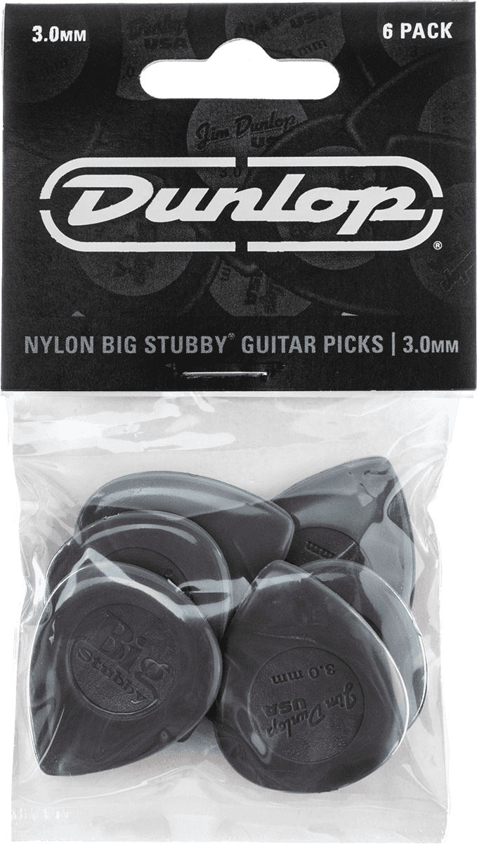 Mediator Big Stubby DUNLOP - 445P30 - Pack de 6, 3,00mm