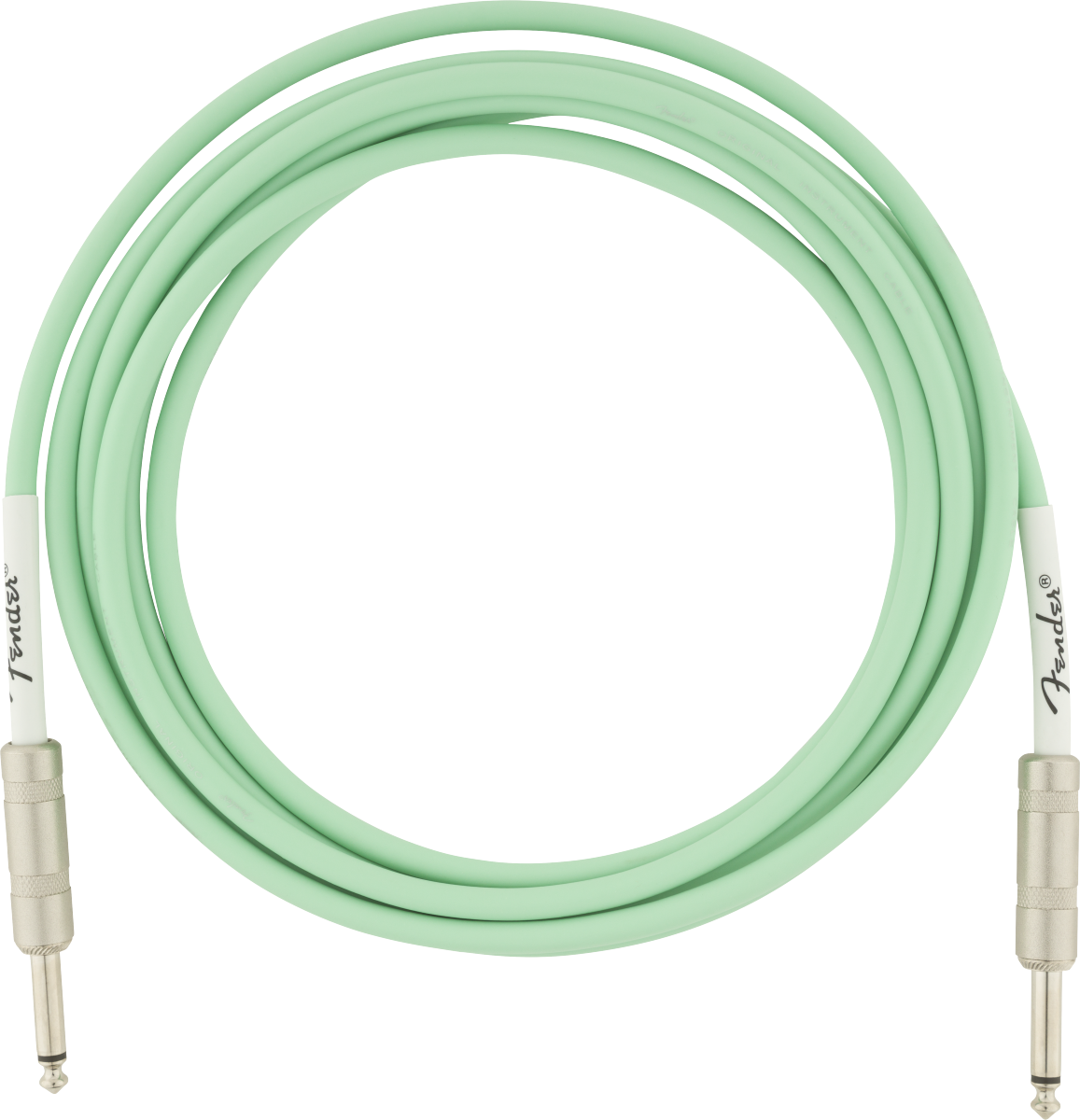 Câble instrument Fender Original Serie Surf Green 3m