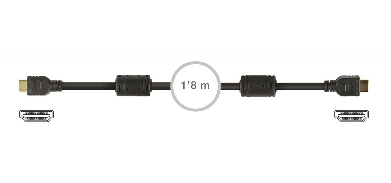 Cable HDMI 1.80M FONESTAR