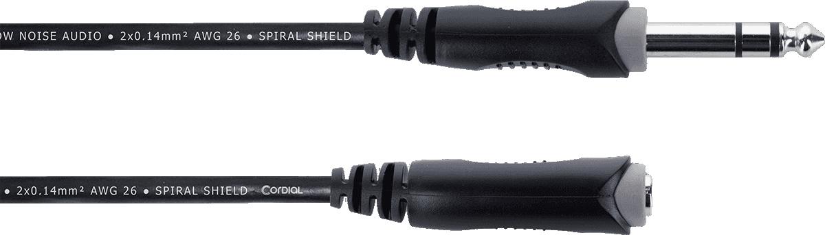 C&acirc;ble CORDIAL EM5VK Jack - Jack st&eacute;r&eacute;o m./f. - 5m