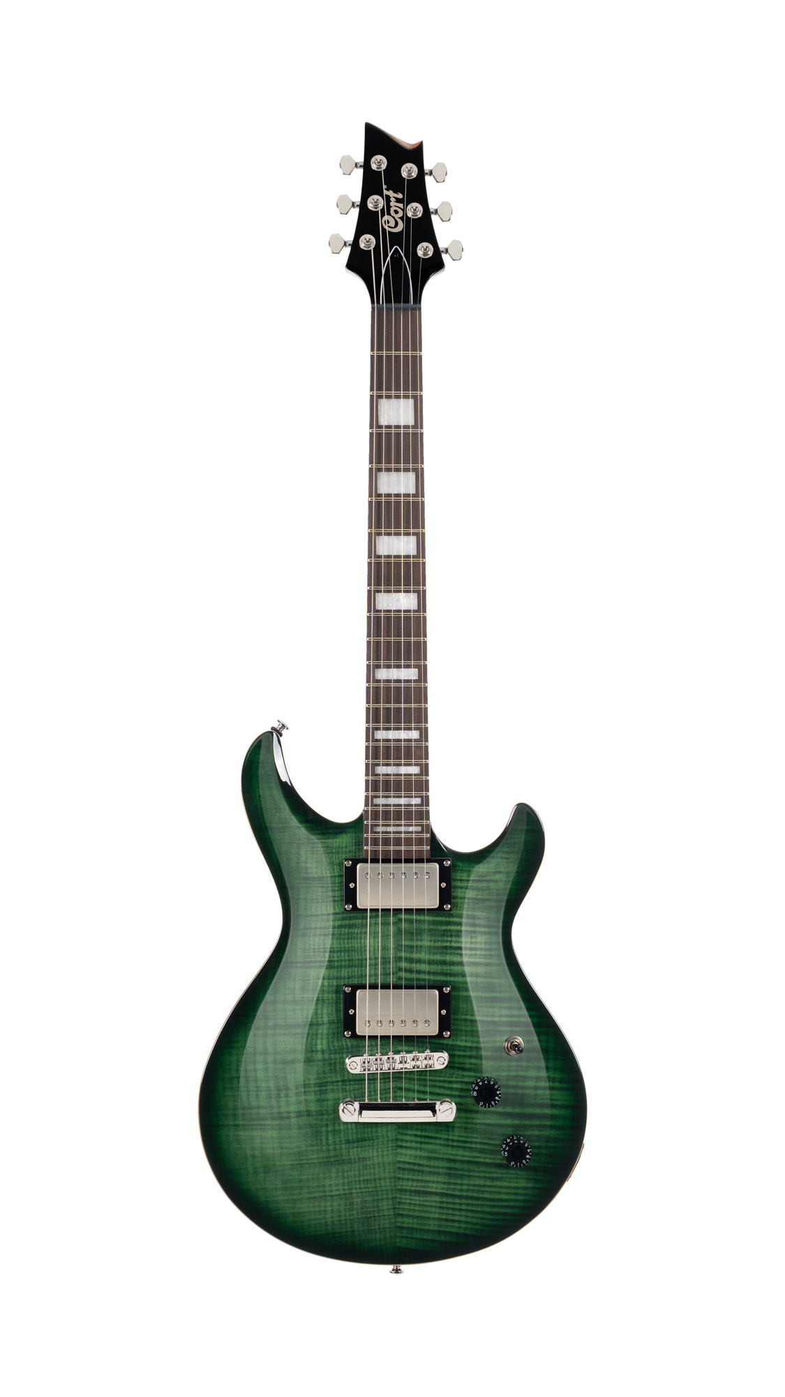 GUITARE CORT M600 TRANS GREEN BURST